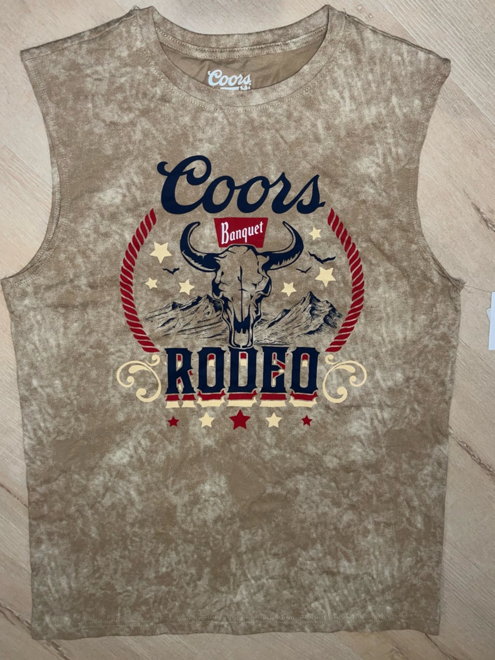 NWT Coors Rodeo Tan Graphic Tank Top